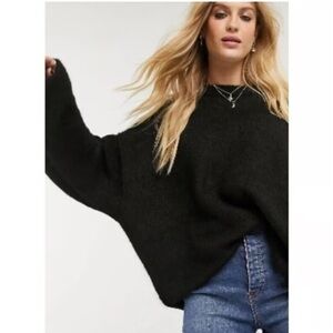 Free People Women's Oversized Alpaca and wool Crewneck sweater